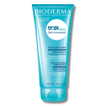 Gel Moussant Bioderma ABCDerm 200ml - Nettoyant Doux Bébé