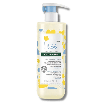 Gel Lavant Doux Klorane Bébé 500 ml - Calendula BIO