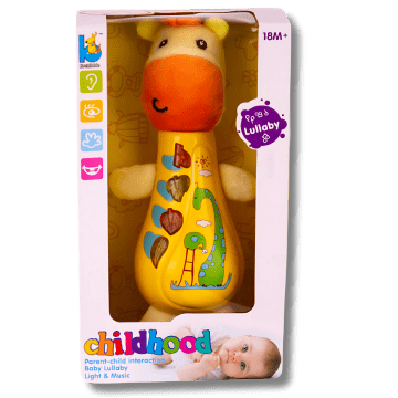 Hochet Musical Lumineux Girafe - Jouet d'Éveil Bébé 18 Mois+